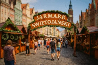 Jarmark Świętojański we Wrocławiu [current_year] – drewniane stoiska z rękodziełem i tłum zwiedzających na tle Rynku