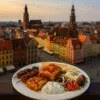 Moussaka, souvlaki i sałatka grecka z widokiem na Rynek we Wrocławiu