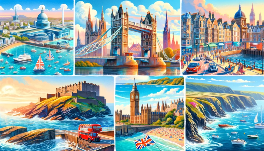 Najlepsze miejsca na wakacje w Wielkiej Brytanii: Londyn, Edynburg, Kornwalia.