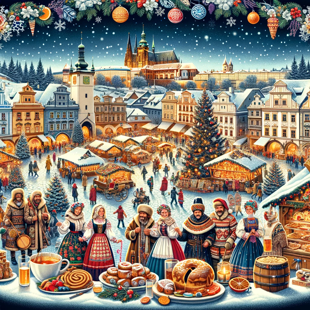 Świąteczny klimat w czeskim miasteczku z jarmarkiem Bożonarodzeniowym i lokalnymi tradycjami