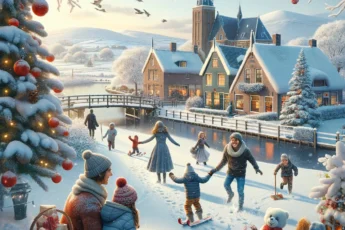 Rodzinne ferie zimowe w Holandii, zabawy na śniegu