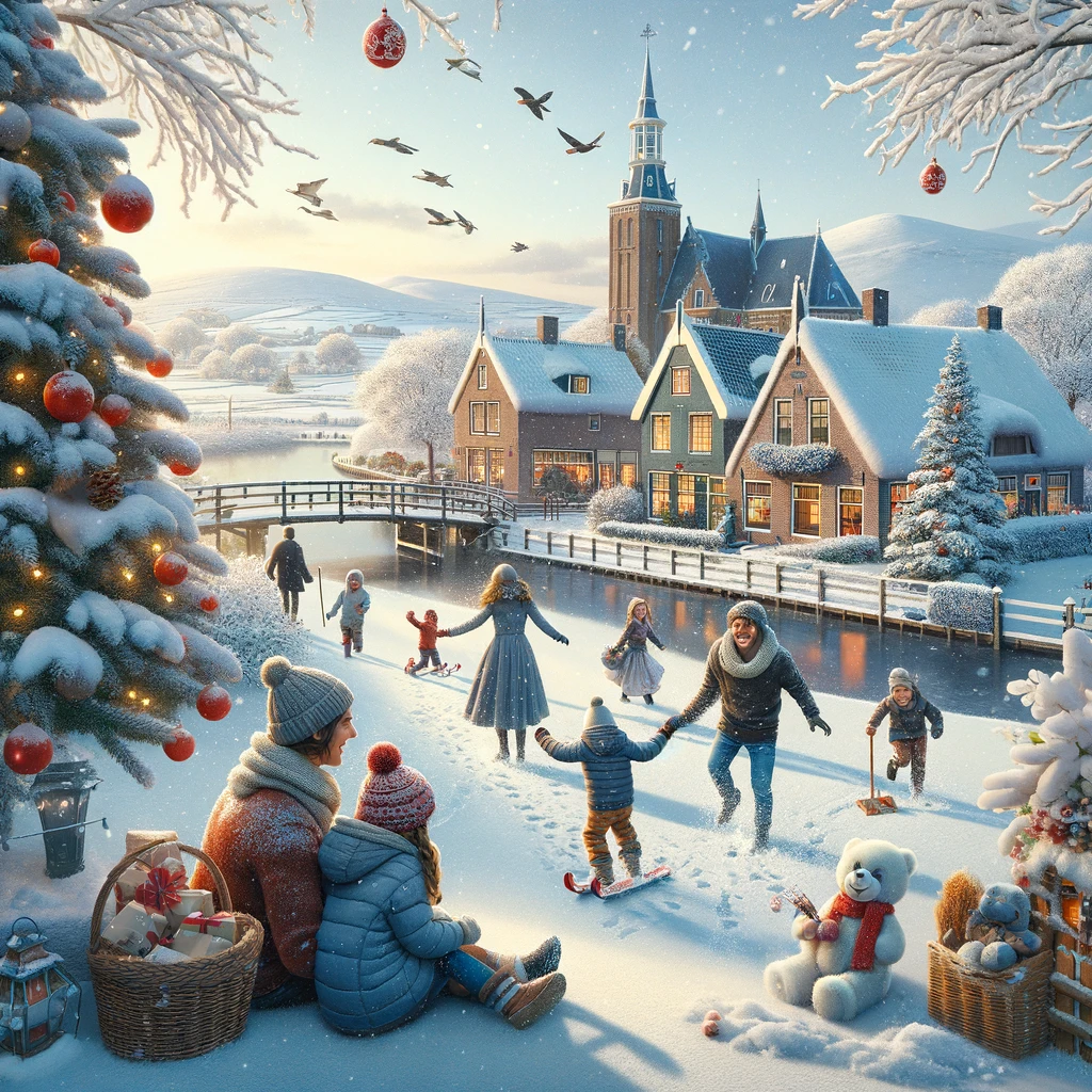 Rodzinne ferie zimowe w Holandii, zabawy na śniegu