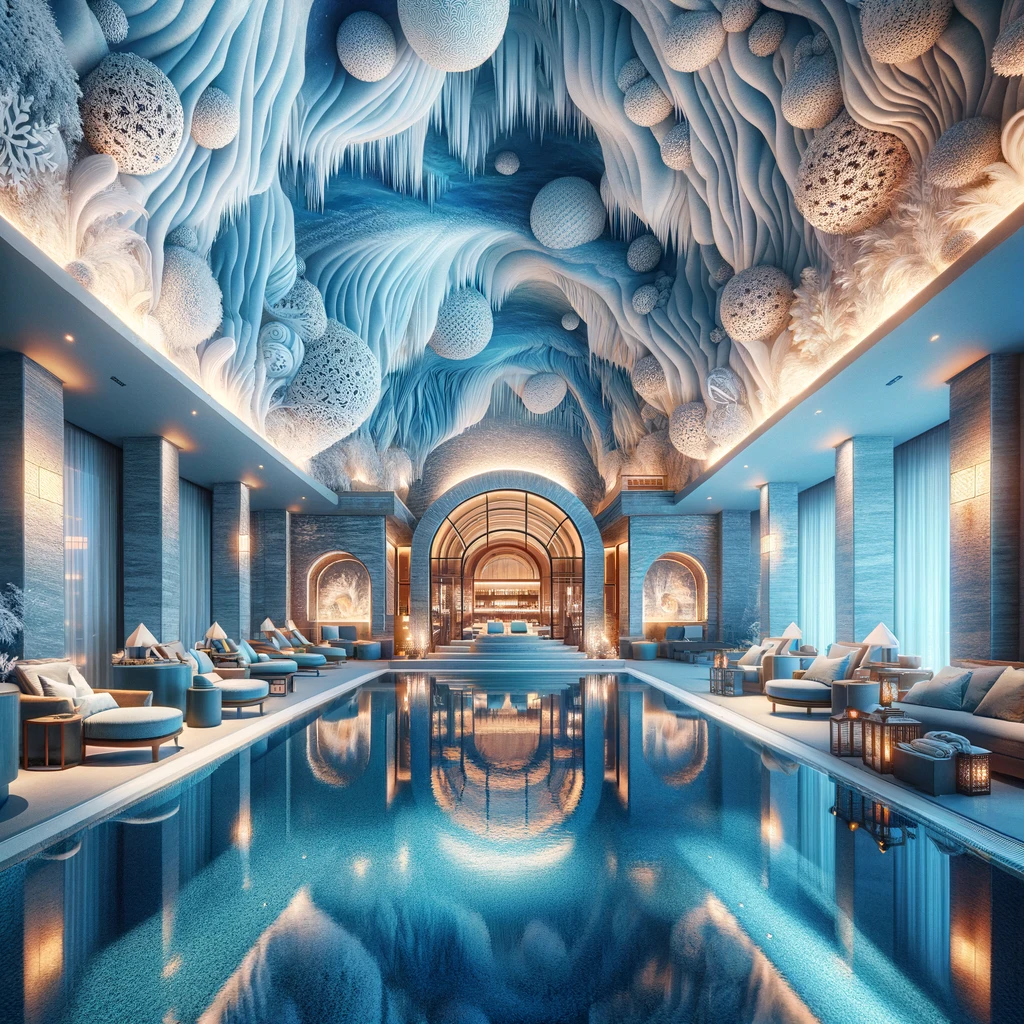 Luksusowy hotel w Grecji z wewnętrznym basenem