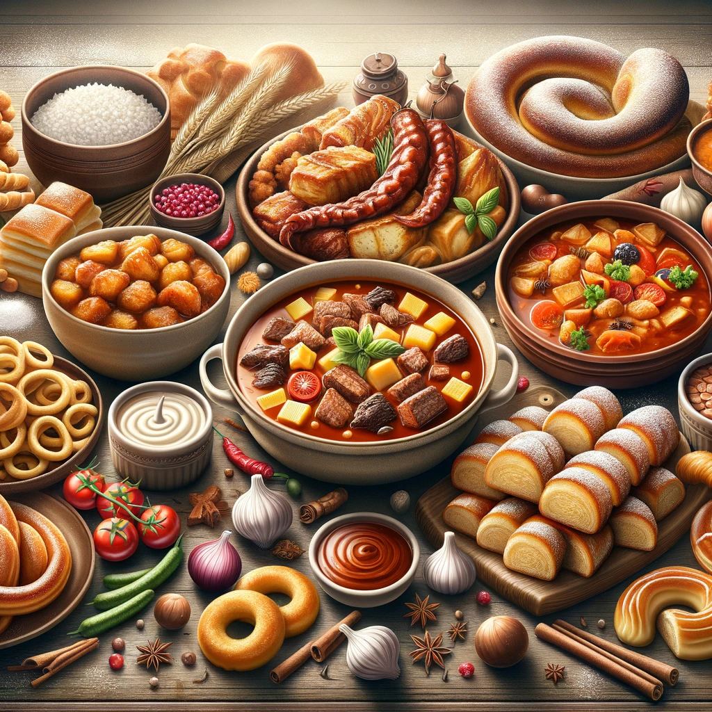 Tradycyjne dania czeskie: gulasz, svíčková na smetaně, knedliki, smazeny syr, trdelník