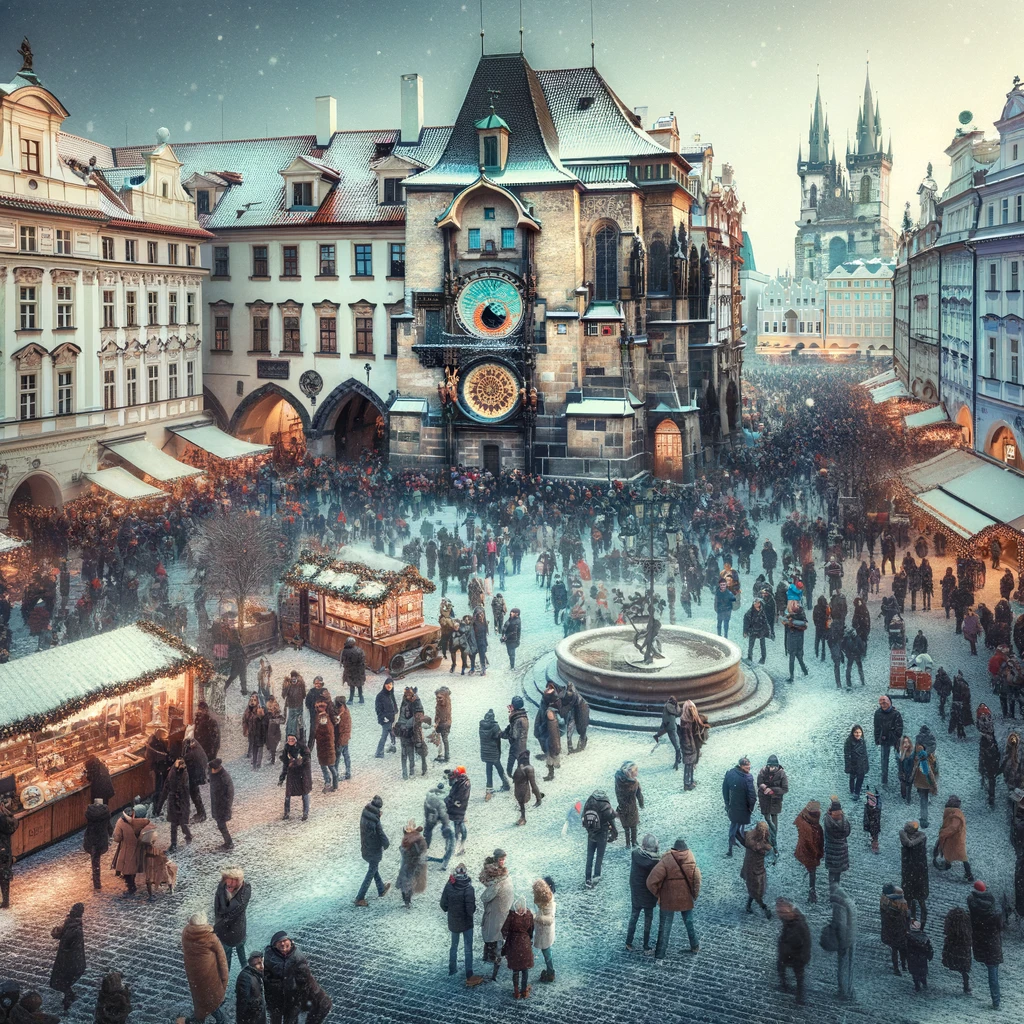 Zimowy weekend na Starym Mieście w Pradze