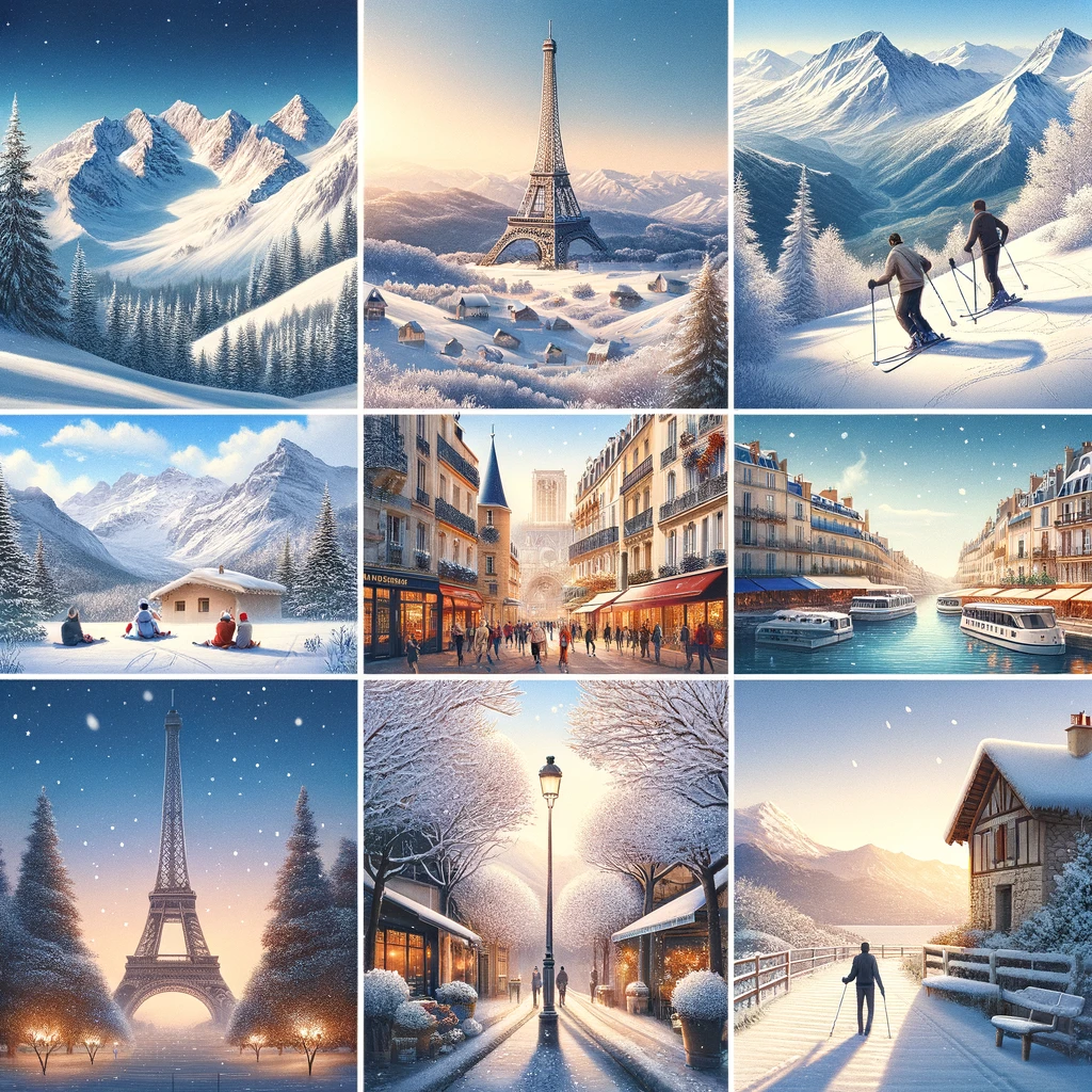 Alpy, Paryż i Prowansja zimą