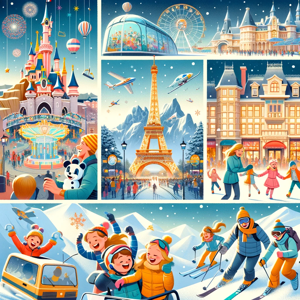 Disneyland Paryż, muzeum nauki, narciarstwo w Alpach