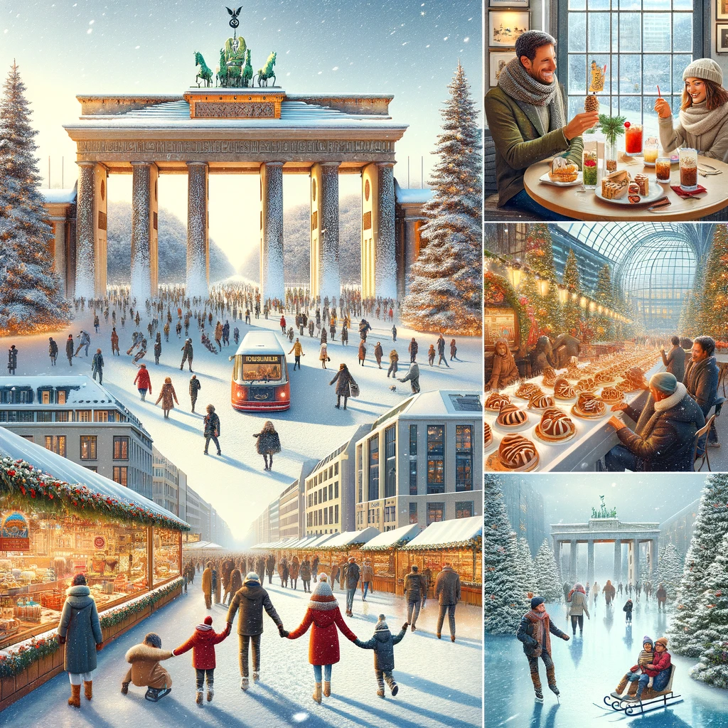 Idealny zimowy weekend w Berlinie: spacer przy Bramie Brandenburskiej, jarmark i łyżwy na Potsdamer Platz