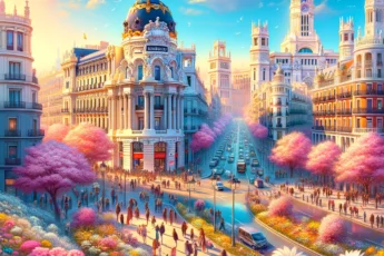 Madryt w marcu: kwitnące kwiaty i architektura miasta