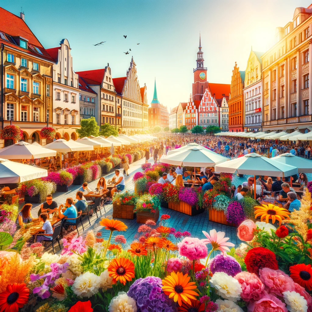 Wrocław latem: kolorowe ulice i radosni ludzie