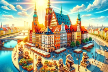 Wrocław w lipcu - słoneczny i tętniący życiem widok miasta
