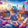 Majówka w Warszawie - pejzaż miejski ożywiony wiosennymi barwami