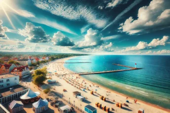 Plaża nad Morzem Bałtyckim w Polsce