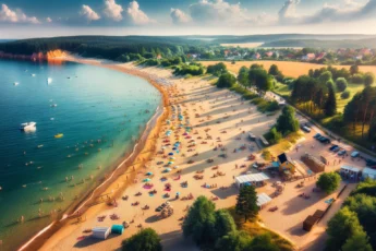 Piękna plaża na Litwie