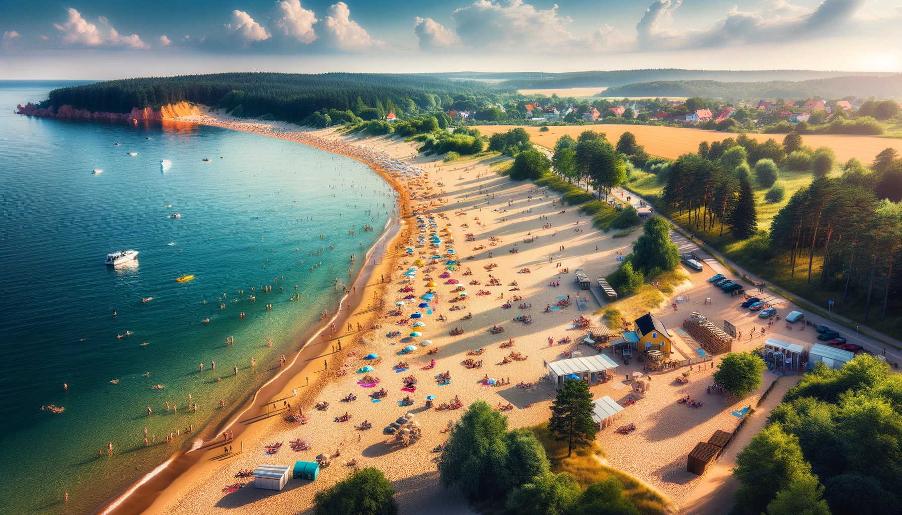 Piękna plaża na Litwie