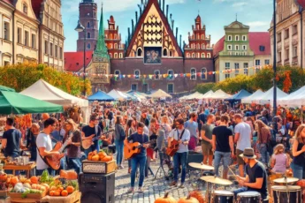 Weekend we Wrocławiu podczas festiwalu z muzyką na żywo i stoiskami z jedzeniem