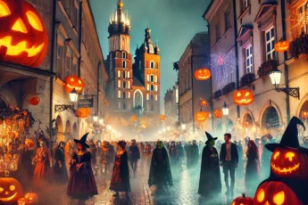 Halloween 2024 w Krakowie – Nocne imprezy, dynie i tematyczne kostiumy na Starym Mieście.