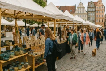 Stoiska z rękodziełem na Targach rzeczy niepospolitych Artishop we Wrocławiu