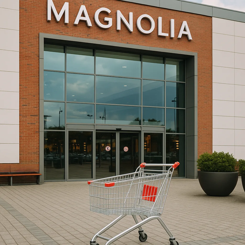 Niedziela handlowa we Wrocławiu – wejście do galerii handlowej z wózkiem zakupowym