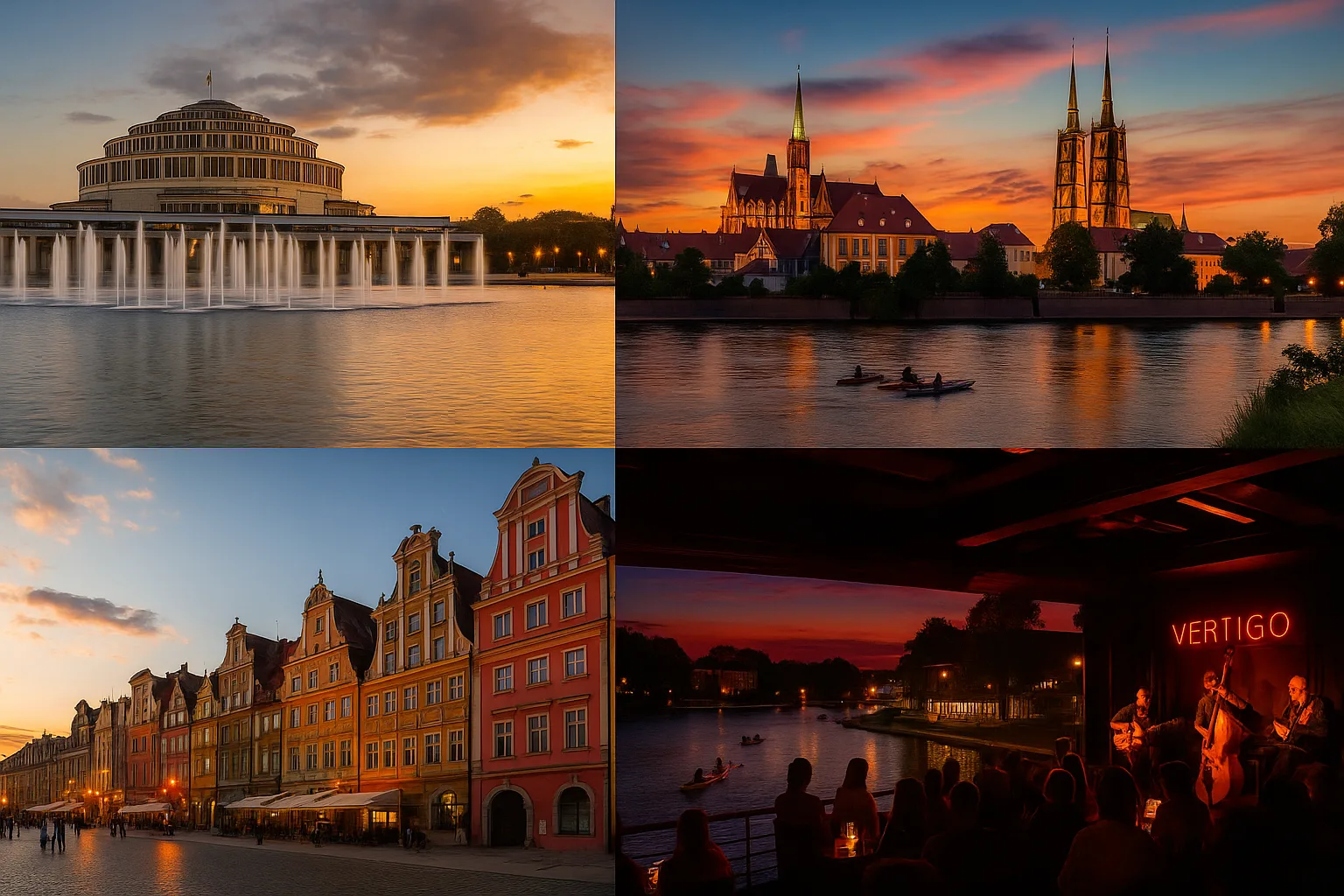 Wrocław – wydarzenia w poniedziałek 25 sierpnia 2025 roku: Hala Stulecia i Pergola, Ostrów Tumski, Rynek, wieczorny jazz