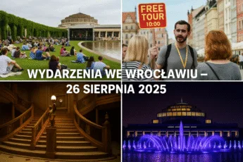 Wrocław 26 sierpnia 2025 – wydarzenia: Lato na Pergoli, spacer z przewodnikiem, wystawa Titanic, pokazy fontann