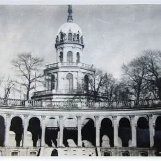 Historyczne czarno-białe ujęcie Bastionu