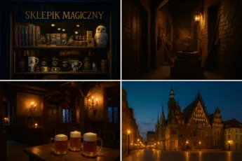 Magiczne miejsca Harry’ego Pottera we Wrocławiu – Sklepik Magiczny, escape room Peron 9 i 3/4, pub Pod Trzema Miotłami i wieczorny Rynek