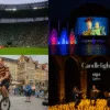 Wrocław 5 września 2025 – Tarczyński Arena, Fontanna Multimedialna Pixar przy Hali Stulecia, Busker Tour na Rynku i koncerty Candlelight